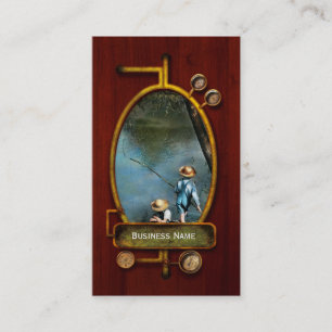 Fishing - Gone Fishin' - 1940 Business Card