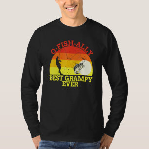 Fishing Grampy Fisherman Best Dad Ever Fish Man Co T-Shirt