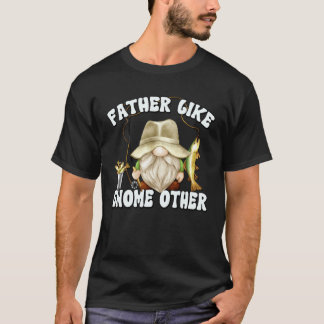 Fishing Grandpa Gnome Graphic For Fishing Dad T-Shirt