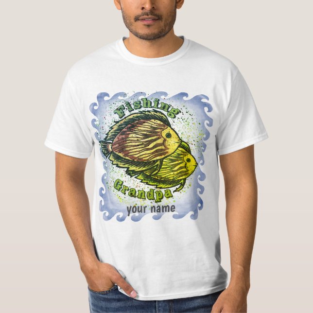 Fishing Grandpa  t-shirt (Front)