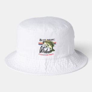 Fishing Graphic Bass Mode: Activated Bucket Hat