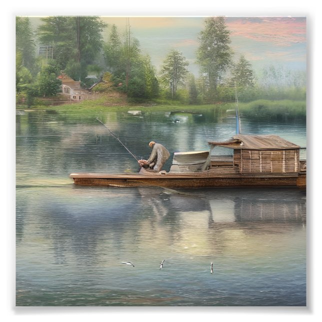 Fishing Graphic Photo Print (Front)