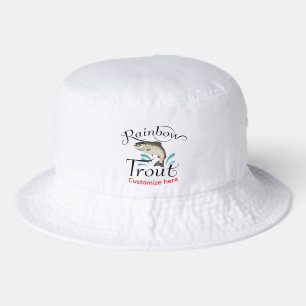 Fishing Graphic Ranbow Trout Bucket Hat