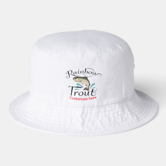 Fishing Graphic Ranbow Trout Bucket Hat