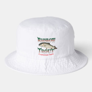 Fishing Graphic Ranbow Trout Bucket Hat