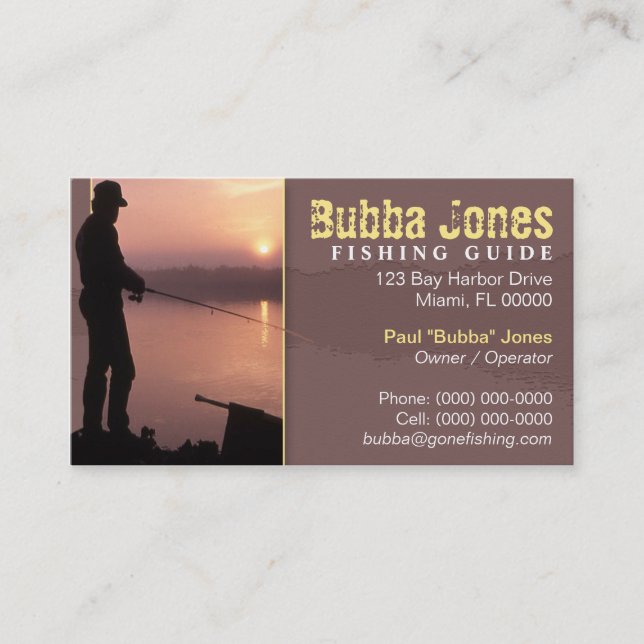 Fishing Guide Business Card (Front)