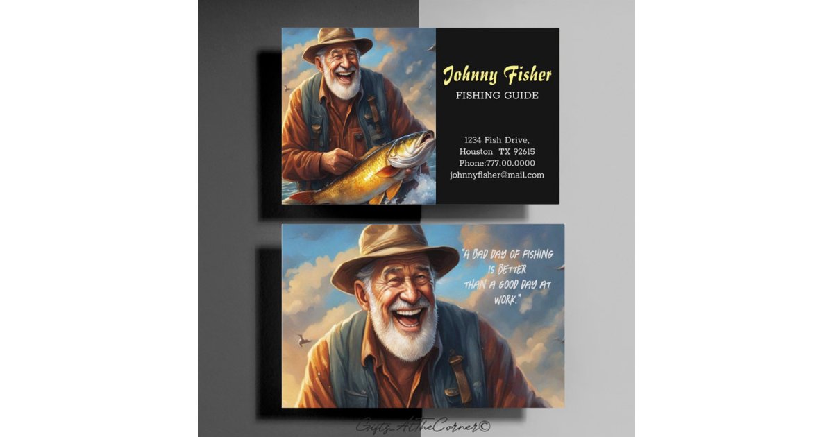 Fishing Guide Business Card | Zazzle