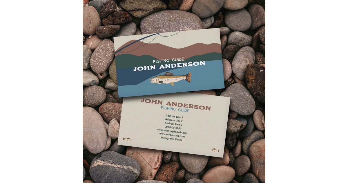 Fishing Guide Business Card | Zazzle
