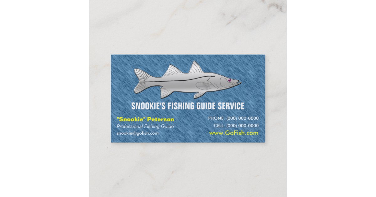 Fishing Guide Business Card Zazzle