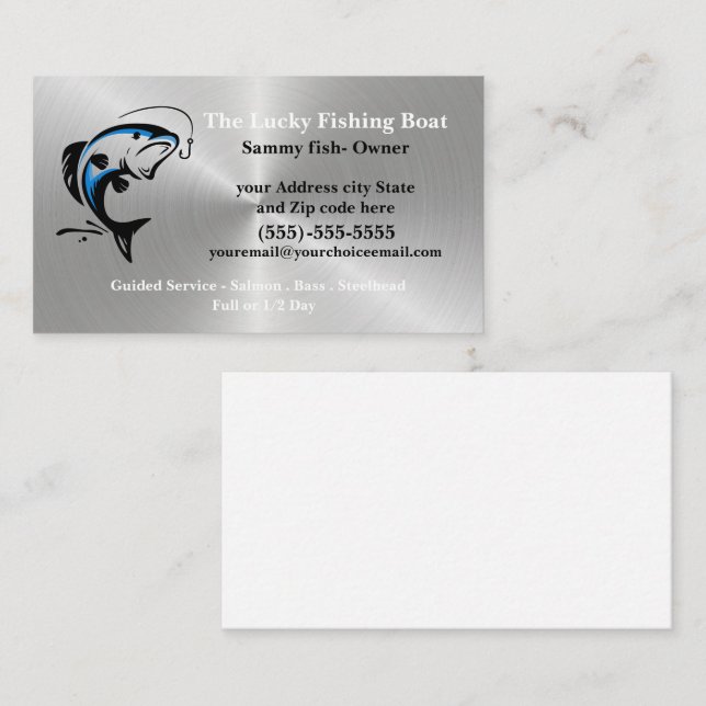  Fishing Guide Professional Business Card (Front/Back)