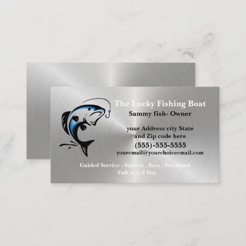  Fishing Guide Professional Business Card