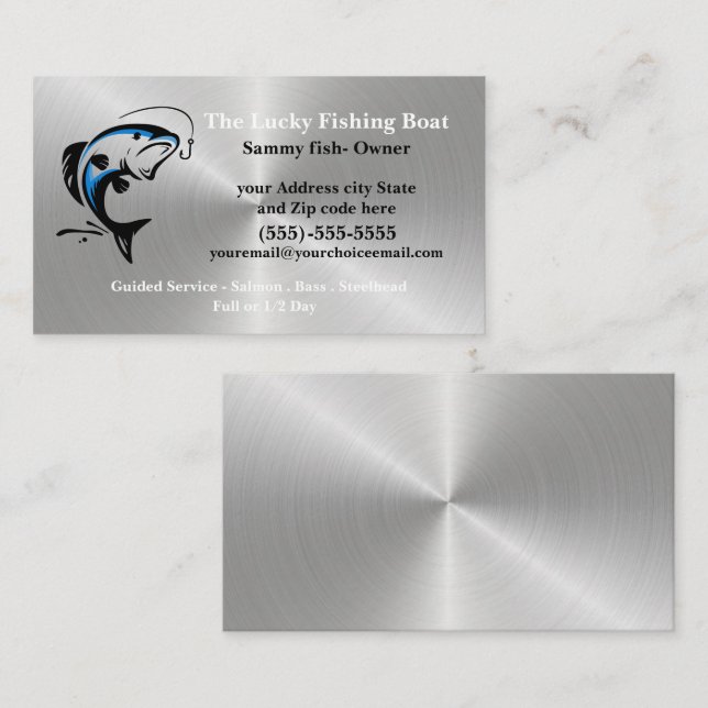  Fishing Guide Professional Business Card (Front/Back)