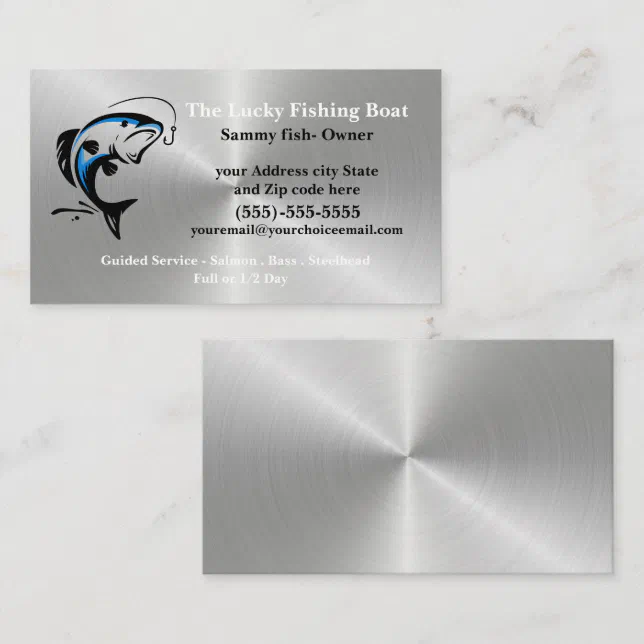 Fishing Guide Professional Business Card | Zazzle