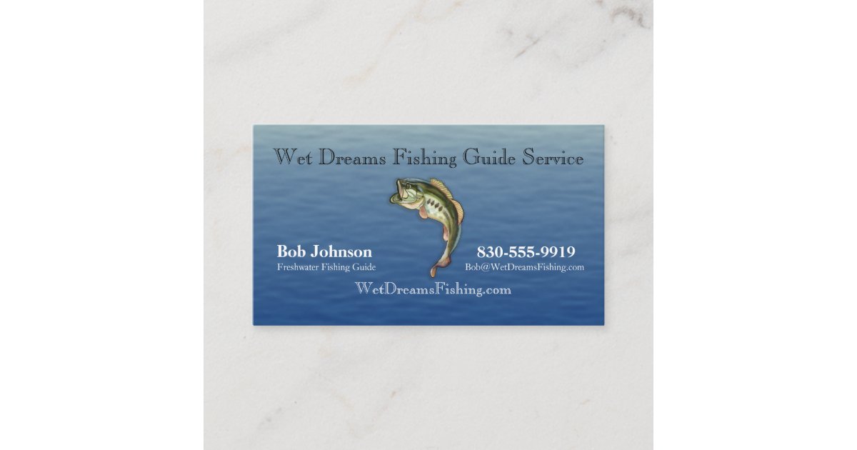 Fishing Guide Service Business Card | Zazzle