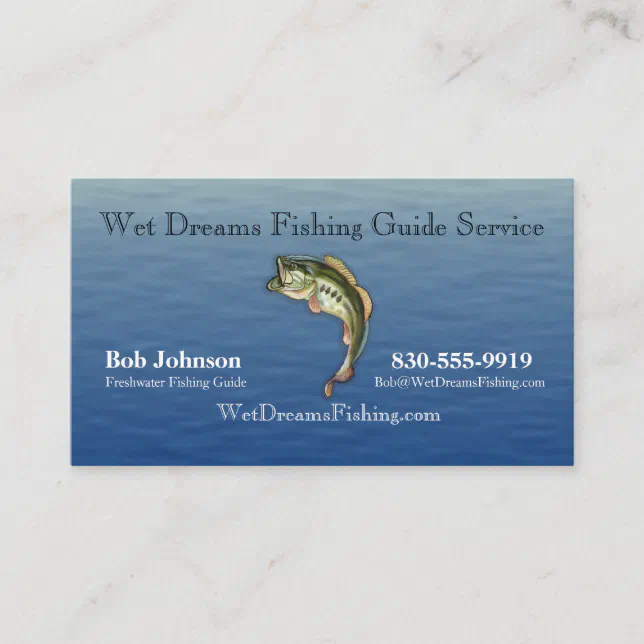 Fishing Guide Service Business Card | Zazzle