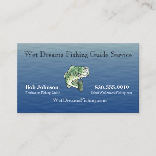 Fishing Guide Service Business Card