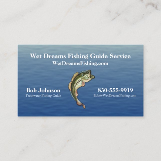 Fishing Guide Service Business Card (Front)