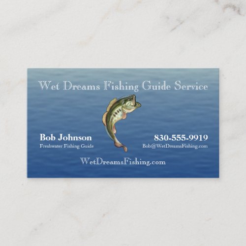 Fishing Guide Service Business Card