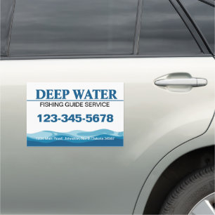 Fishing Guide Service Car Magnet