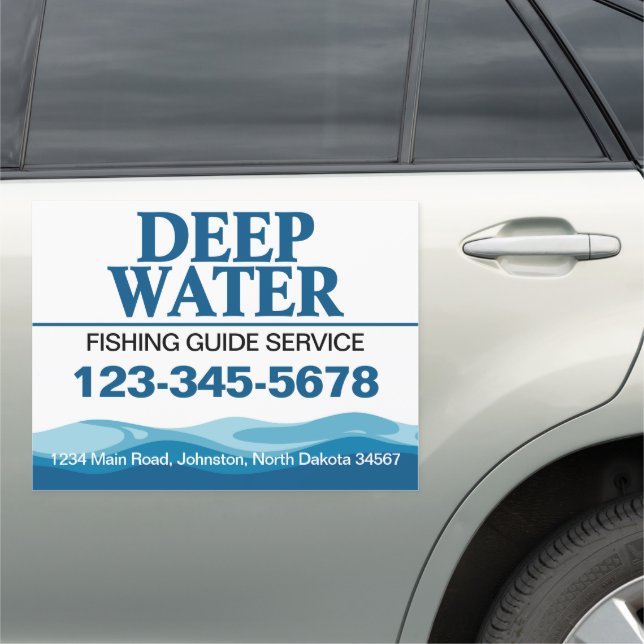 Fishing Guide Service Car Magnet (In Situ)
