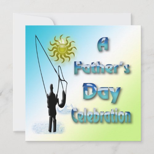 Fishing _ Happy Fathers Day Invitation