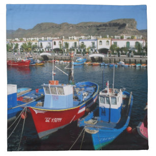 Fishing Harbor, Puerto de Mogan, Gran Canaria, Napkin
