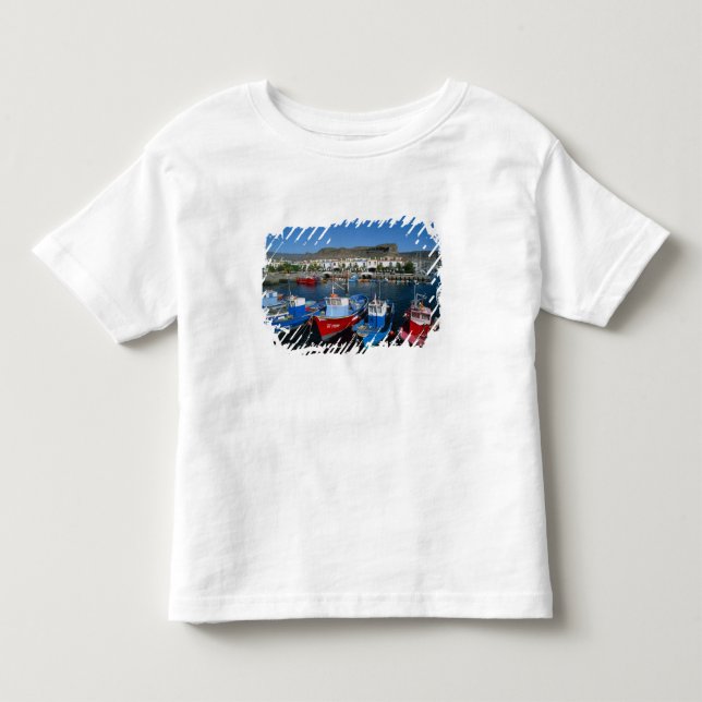 Fishing Harbor, Puerto de Mogan, Gran Canaria, Toddler T-shirt (Front)