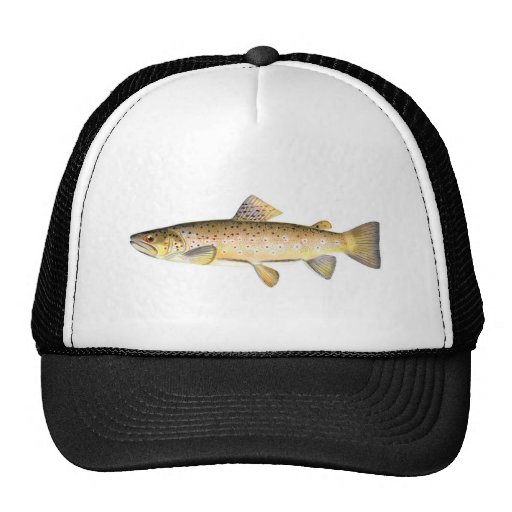 Fishing hat - Brown Trout Fish | Zazzle