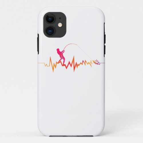 Fishing Heartbeat Cool Beat Great Gift For iPhone 11 Case