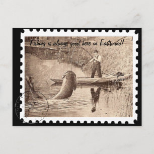 Fishing Here in Eastsound Postcard