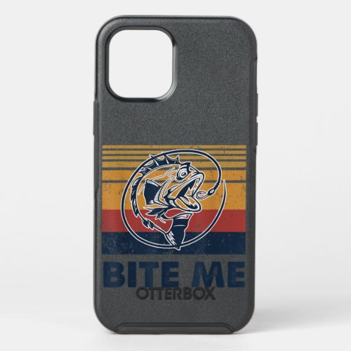 Fishing Hook Bite Me Bass Catfish Pike Fisherman F OtterBox Symmetry iPhone 12 Pro Case