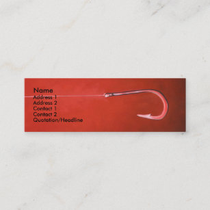 Fishing Hook Business Cards