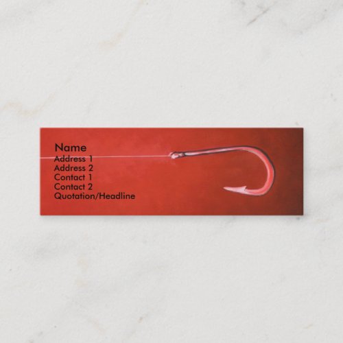 Fishing Hook Business Cards