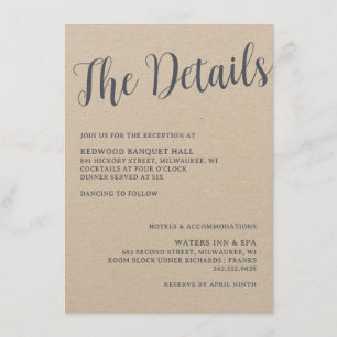 Fishing Hook Wedding Rings Enclosure Card Kraft