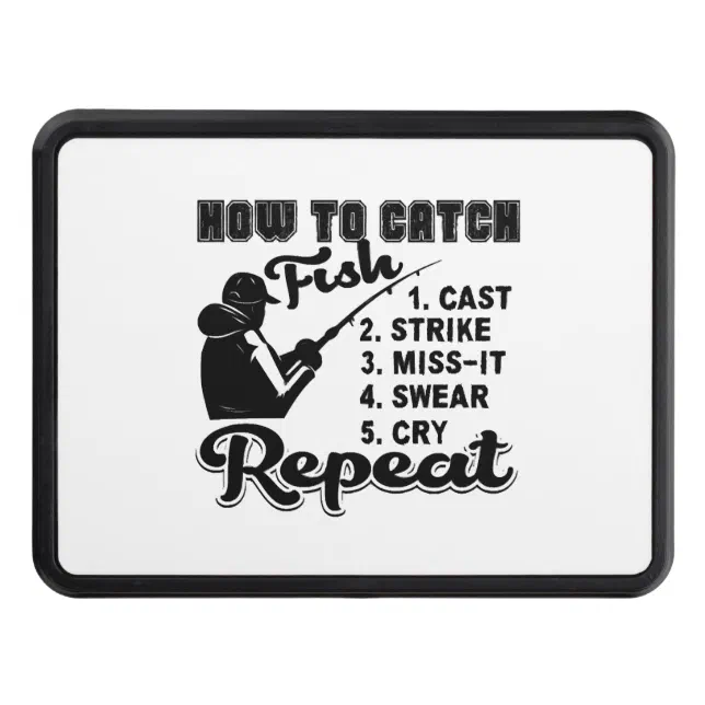 Fishing How To Catch Fish Hitch Cover | Zazzle