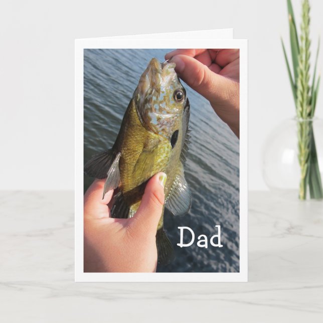 Fishing Humor for Dad's Birthday to Customize Card (Front)