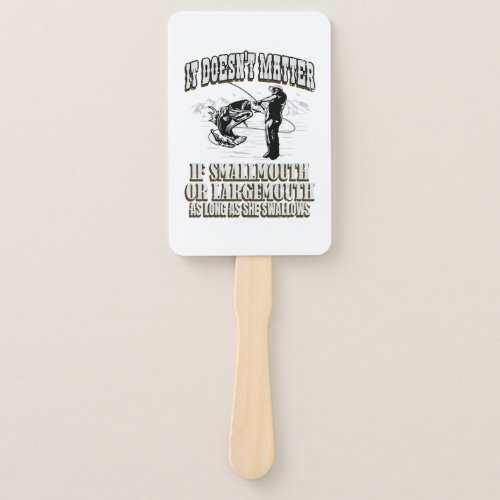 Fishing Humor Funny Saying Hand Fan