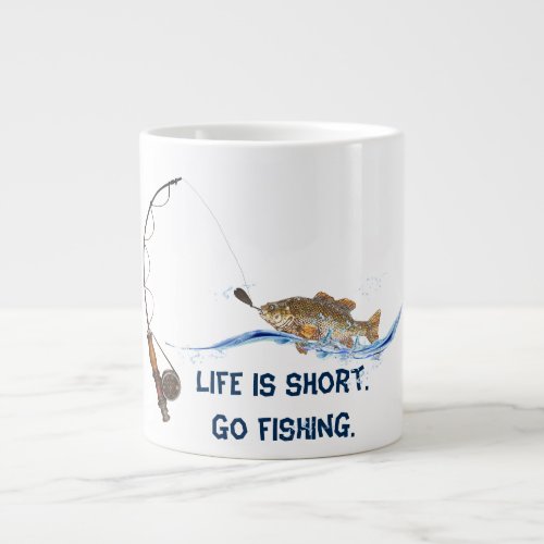 fishing humor large coffee mug