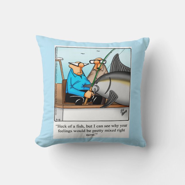 Fishing Humor Pillow Gift (Front)
