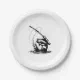 Fishing Icon Fish Fishing Paper Plates | Zazzle