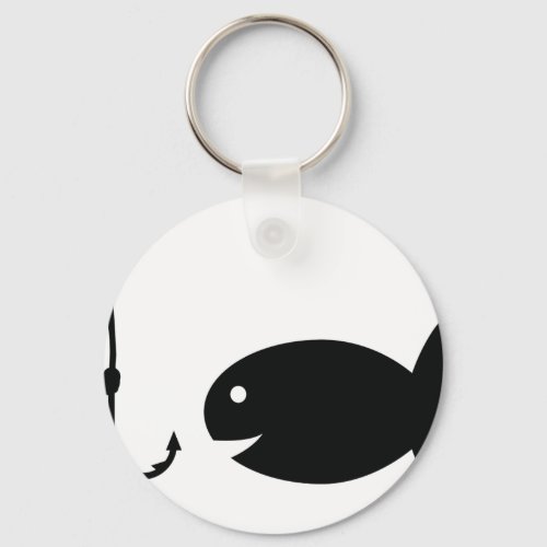 fishing icon keychain