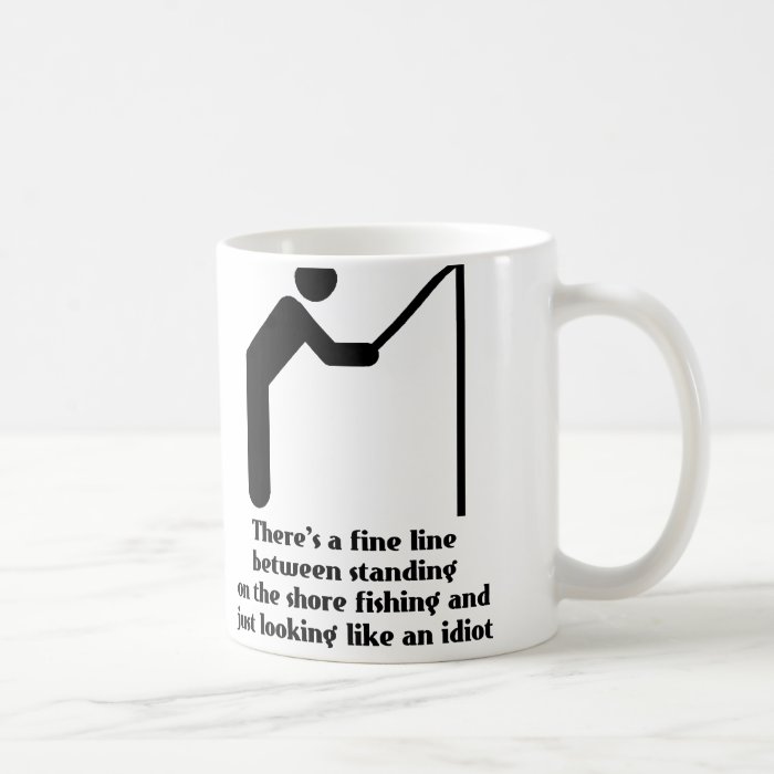 Fishing Idiot Funny Mug Humor