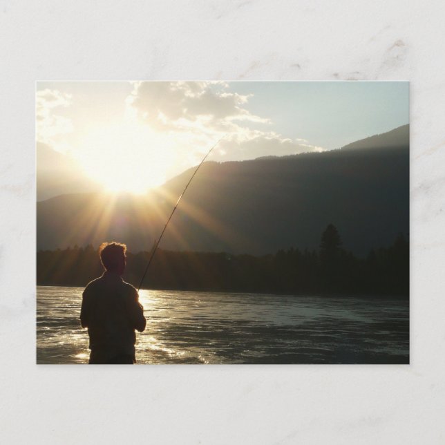 Fishing in a Sunbeam Postcard (Front)