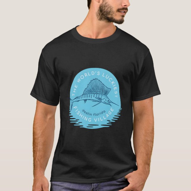 Fishing In Destin Florida Swordfish Beach For Him T-Shirt (Front)