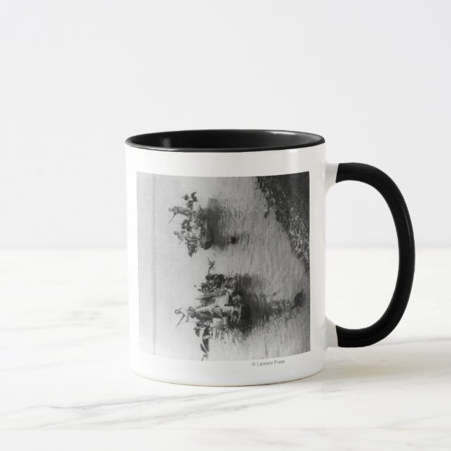 Fishing in Grand Canal in Soo-chow China Mug (Right)
