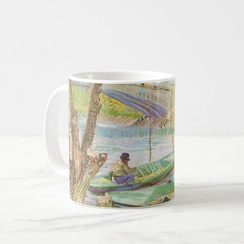 Fishing in Spring Pont de Clichy Vincent van Gogh Coffee Mug