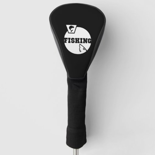 Fishing _ Includes a Fish and a Fishing Rod Golf Head Cover