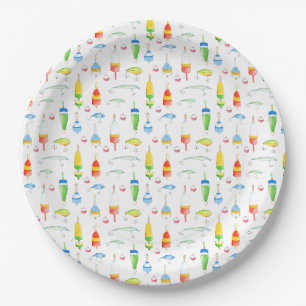 Fishing Inspired Paper Plates