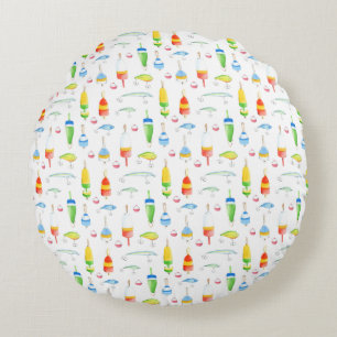 Fishing Inspired Round Pillow