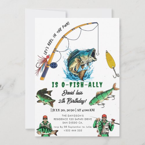 fishing  invitation
